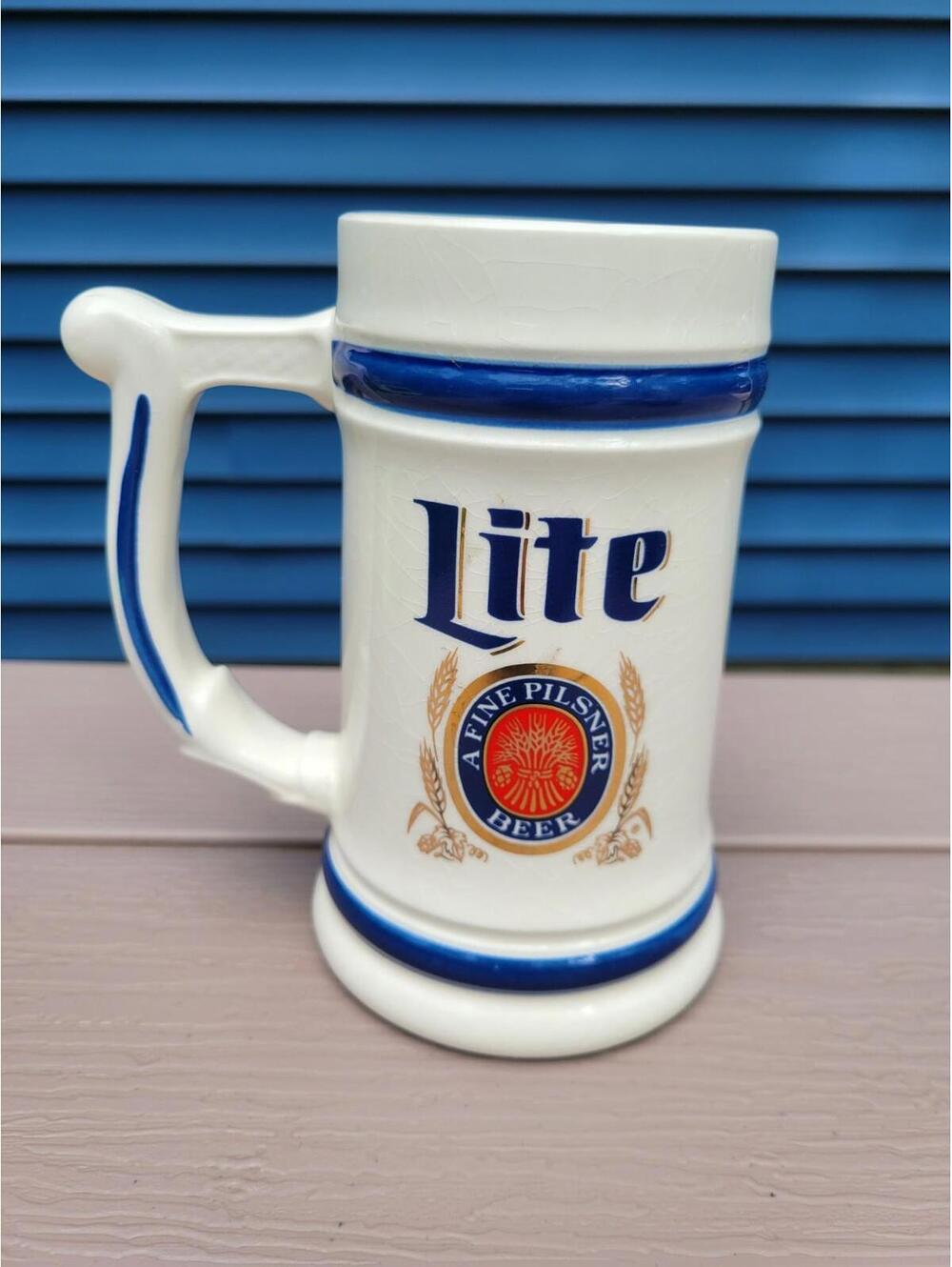 1983 Miller Lite Beer Stein World Series Of Tavern Pool Caesars Palace Las Vegas